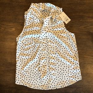 Black & White Tank Blouse